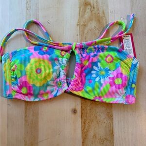 Target Women Swim Bandeau Top - Pink, Blue, Green, Yellow